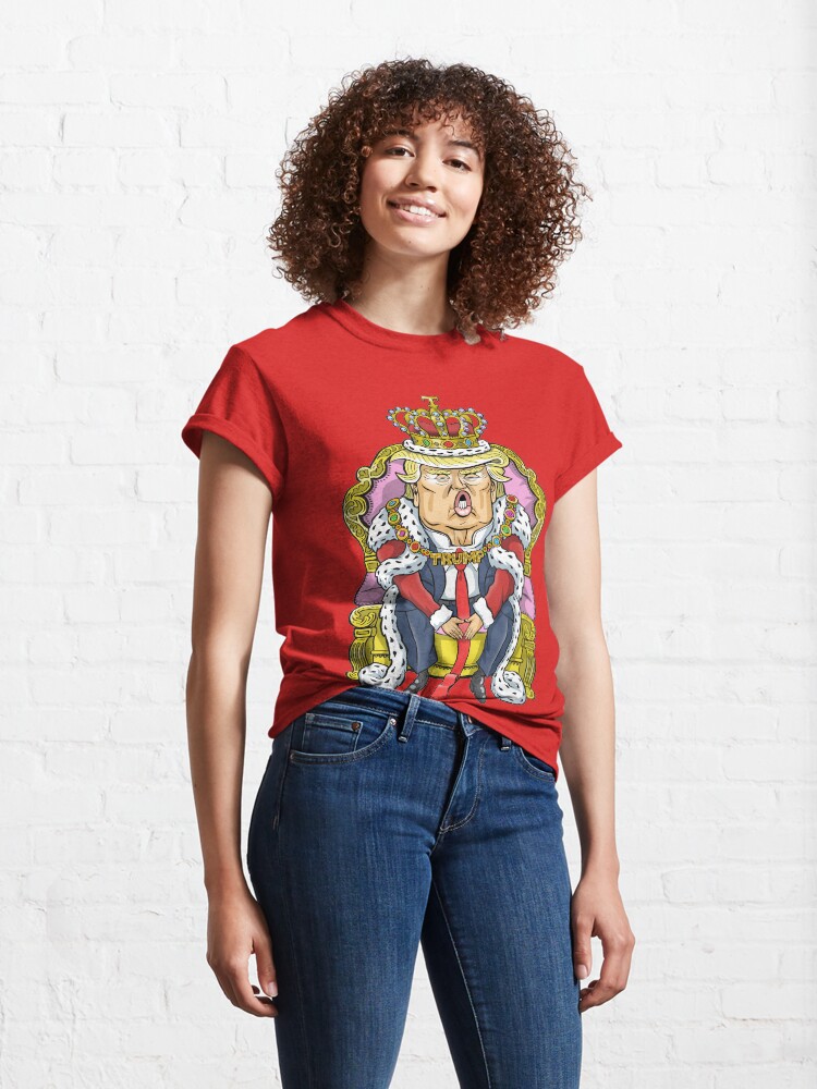 Alternate view of Donald Trump, King of the USA Classic T-Shirt