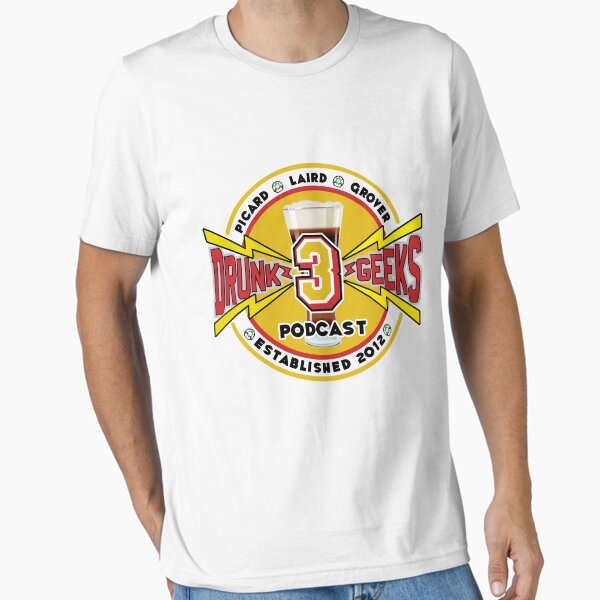 3 Drunk Geeks Logo: Light Essential T-Shirt