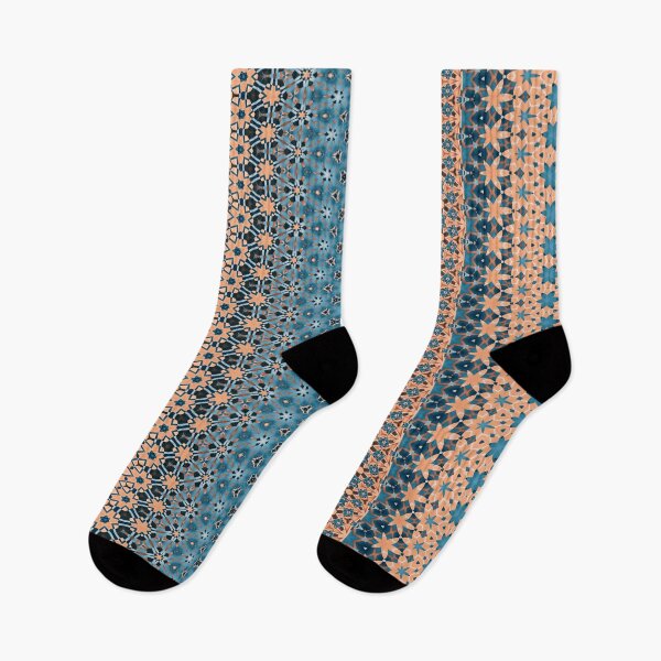 Item preview, Boho Peach and Blue Pattern designed and sold by RootSquare.