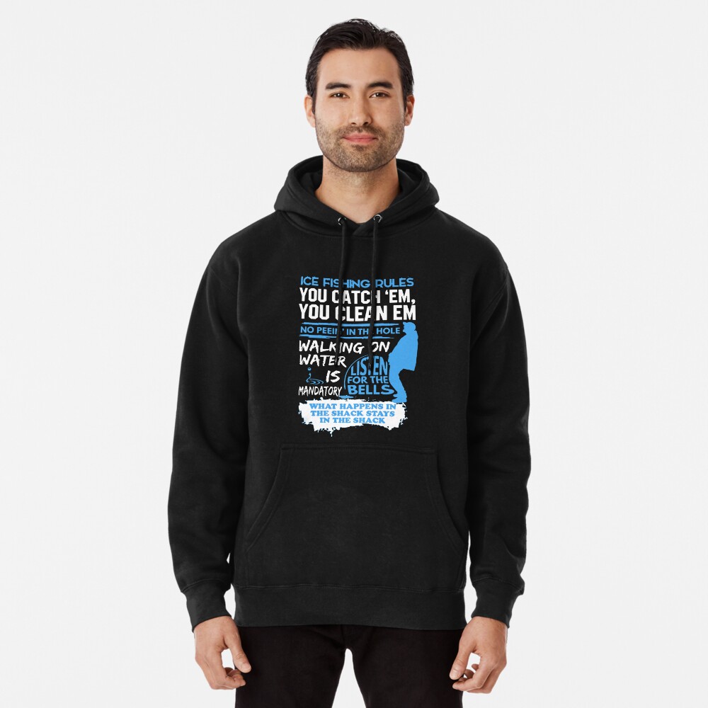 Rules Of Ice Fishing' Men's Hoodie