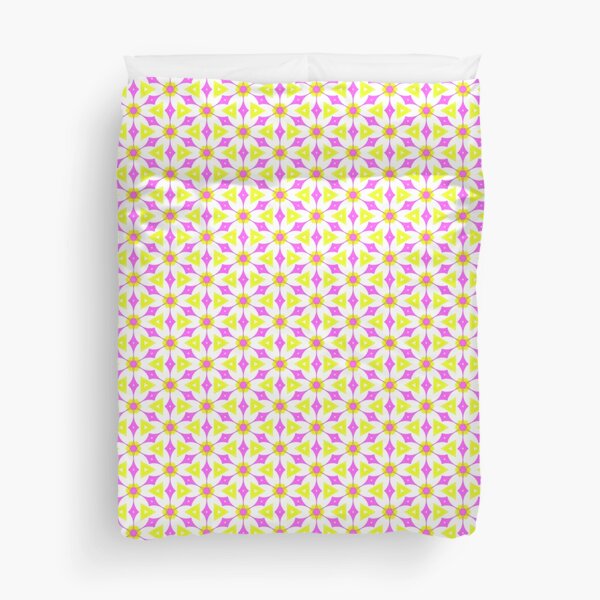 Item preview, Pink and chartreuse yellow geometric pattern designed and sold by LittleBettyMakes.