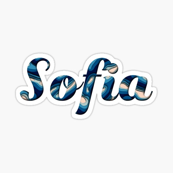 Sofia Name Stickers Redbubble