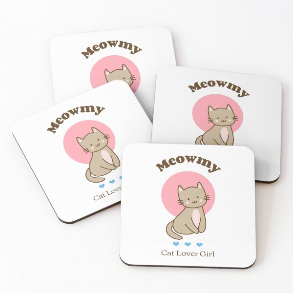 Item preview, Meowmy Cat Lover Girl designed and sold by MnMKawaiiPrints.