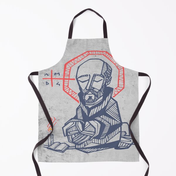 Saint Ignatius of Loyola hand drawn illustration Apron