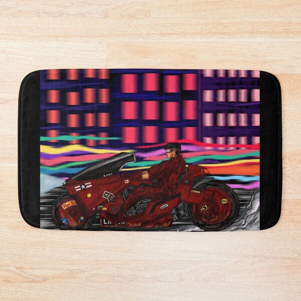 Item preview, kaneda riding his sportsbike through neo tokyo at night, from akira. designed and sold by laserskull.