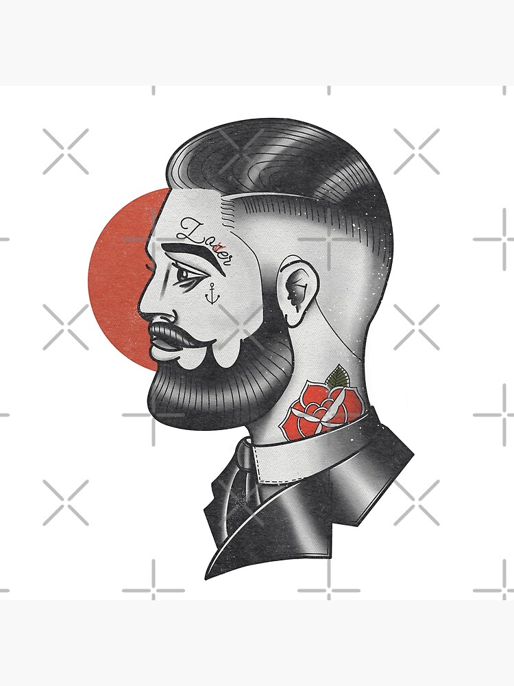 flash de tatouage de gentleman traditionnel