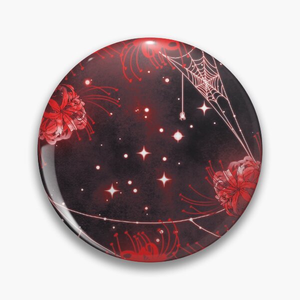 Item preview, Galaxy Red Spider Lilies and Webs designed and sold by rubydian.