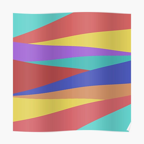 Fashion Color Block Poster