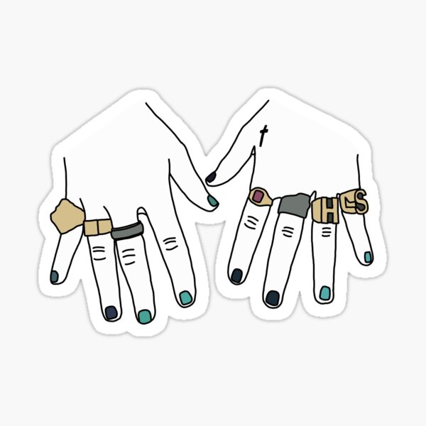 Harry Styles Hands Sticker For Sale By Hannahswank Redbubble