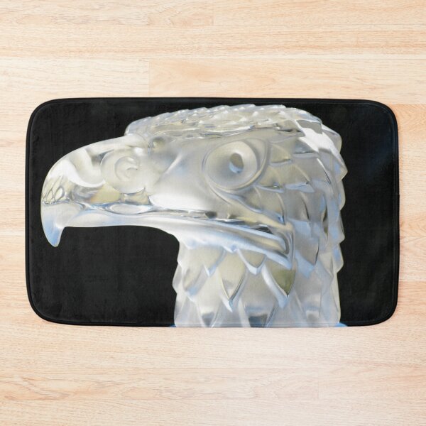 Item preview, Lalique Glass Eagle's Head Hood Ornament from a 1934 Packard designed and sold by Marilyn Harris.