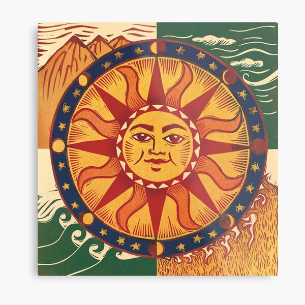 Sun Metal Print