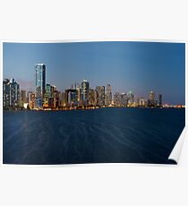Miami Skyline Poster