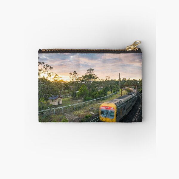 Item preview, V Set & Velvet Skies. Sydney Train racing along at sunrise. designed and sold by Nathan Murphy.