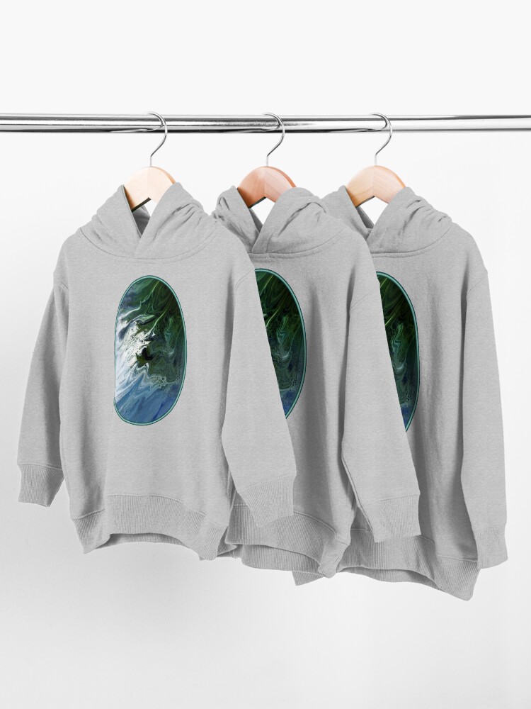 Alternate view of Waves On The Shore Toddler Pullover Hoodie
