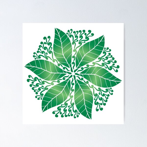Item preview, Batik tradicional indonesio con motivo de hoja verde de mango designed and sold by Joni77.