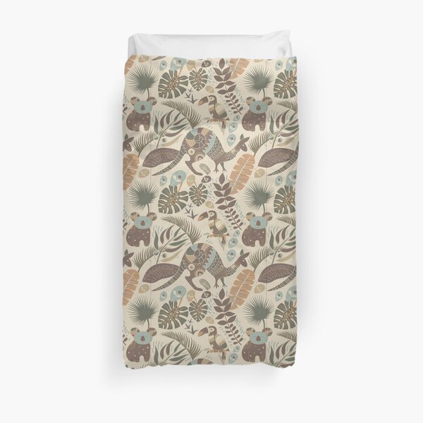 Australian aboriginal art - Animals Duvet Cover