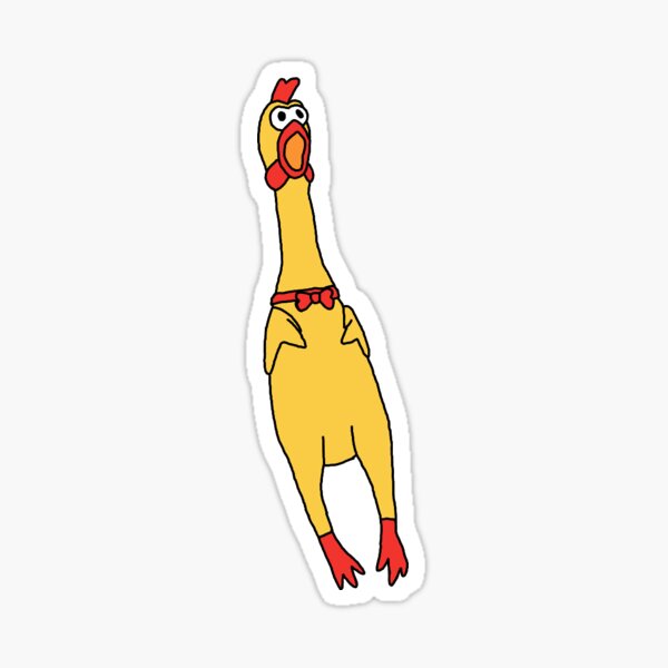 Rubber Chicken Sticker
