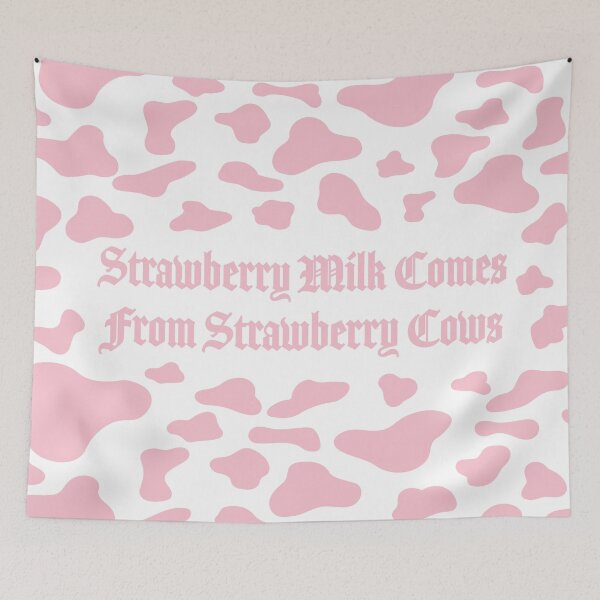 Item preview, Strawberry Milk Comes From Strawberry Cows designed and sold by ThePinkVat.
