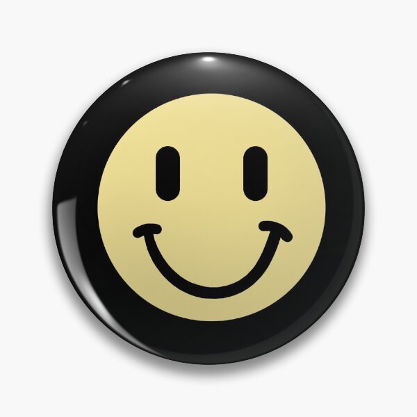 Item preview, smiley face pastel yellow with black background designed and sold by Ella's  Doodles And Designs.