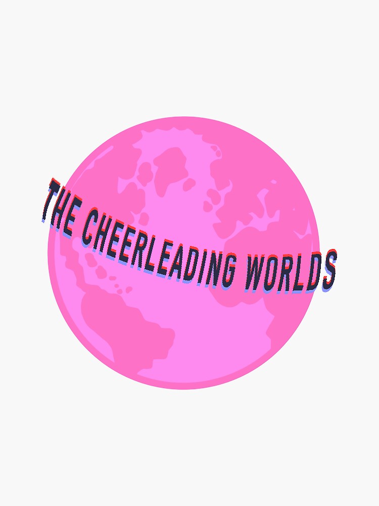"The cheerleading worlds sticker" Sticker by LorenCheer Redbubble