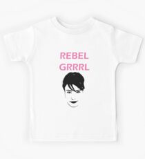 Kathleen Hanna- Rebel Grrrrl Kinder T-Shirt
