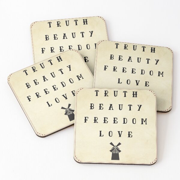 Item preview, Truth beauty freedom love designed and sold by inspired-amused.