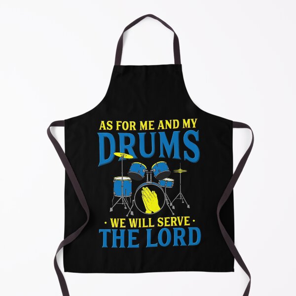 Item preview, As For Me and My Drums We Will Serve The Lord | Christian Drummer designed and sold by Dancing Dolphin Crafts.