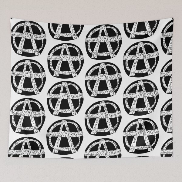 Item preview, Anarchy Twisted Village Black and white designed and sold by rockabilby.