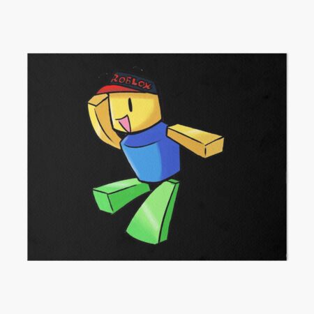 Roblox Noob Knight Art Board Print By Nice Tees Redbubble - noob hanging on a bow tie roblox