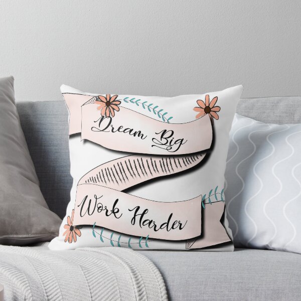 Item preview, Dream Big Floral Ribbon Banner designed and sold by ruqamar.