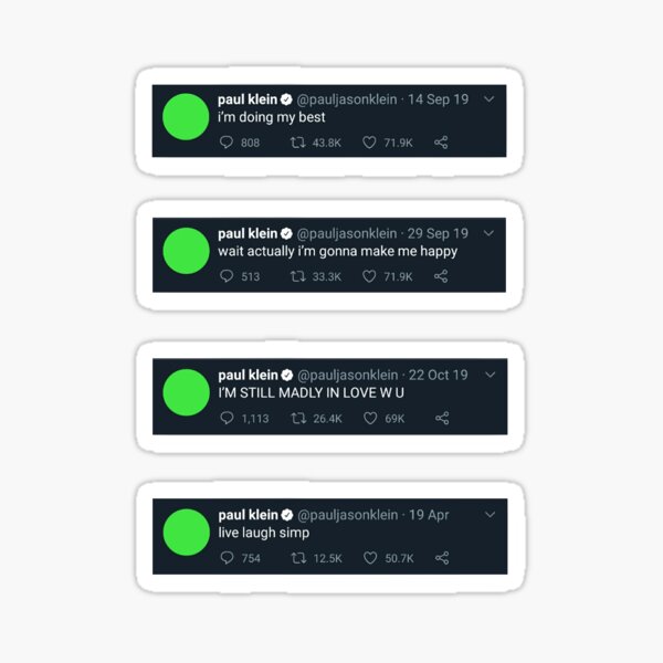 Paul Klein tweets Sticker