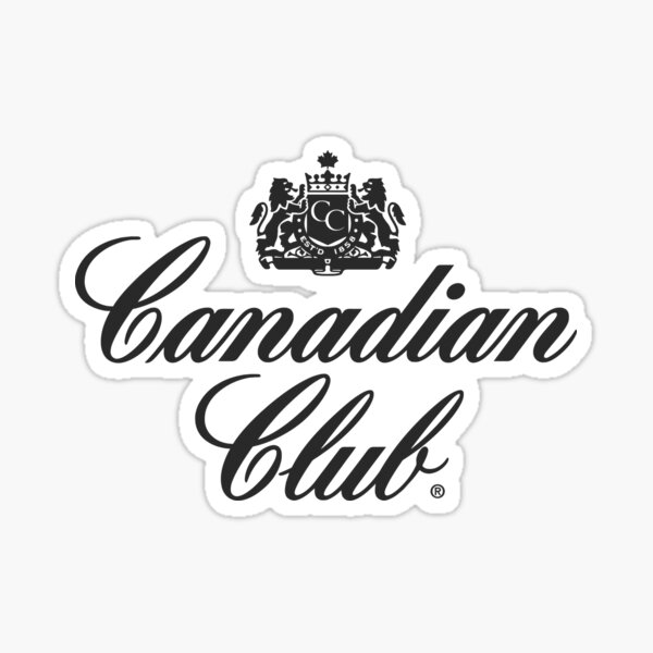 "CANADIAN CLUB WHISKY logo" Sticker for Sale by asiatalley Redbubble