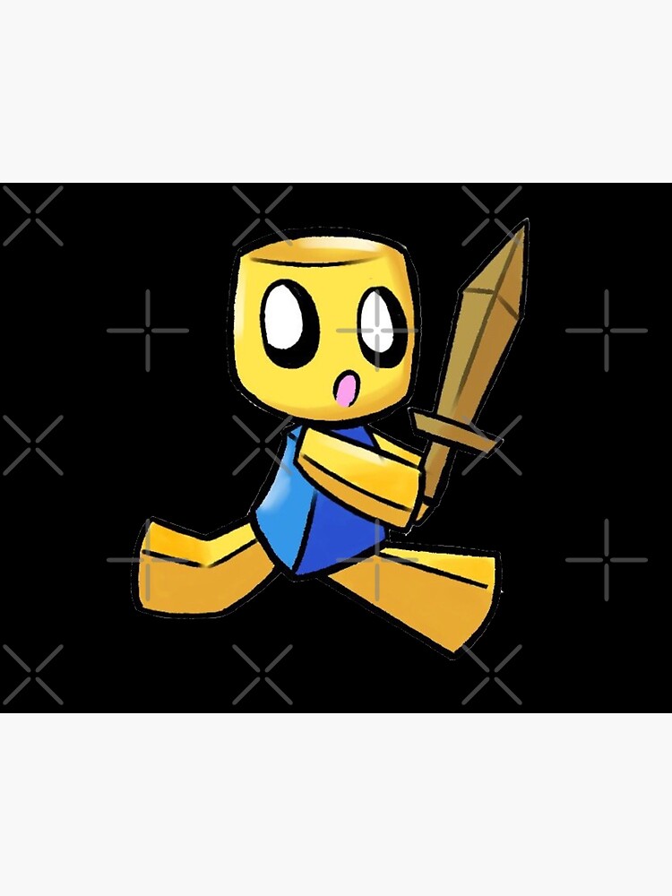 Roblox Noob Knight Art Board Print By Nice Tees Redbubble - knight roblox character
