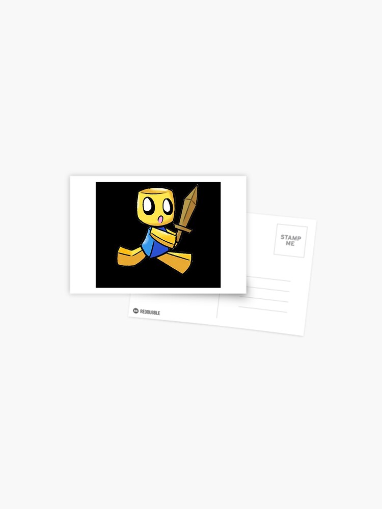 Roblox Noob Knight Postcard By Nice Tees Redbubble - 2006 roblox noob