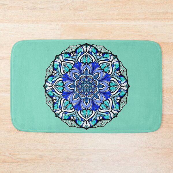 Item preview, Blue mandala#138 designed and sold by MandalaFlowerArt.