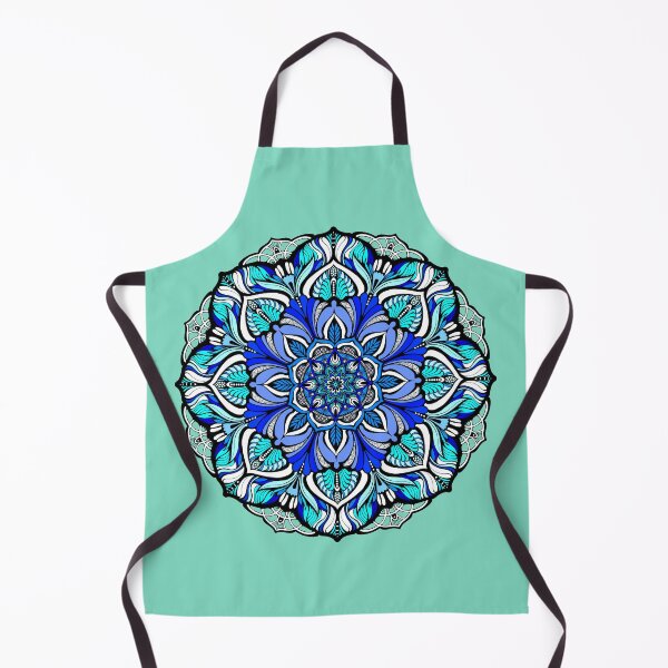 Item preview, Blue mandala#138 designed and sold by MandalaFlowerArt.