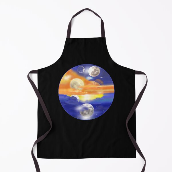 Item preview, Many Moons Circle (Black Background) designed and sold by ArtByLM.