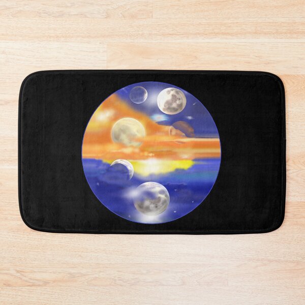 Item preview, Many Moons Circle (Black Background) designed and sold by ArtByLM.