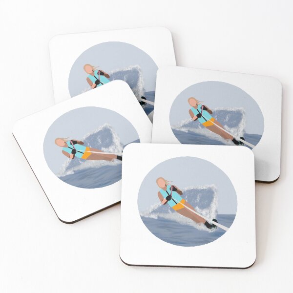 Item preview, Female Slalom Water Skier designed and sold by Olivia Burnside.