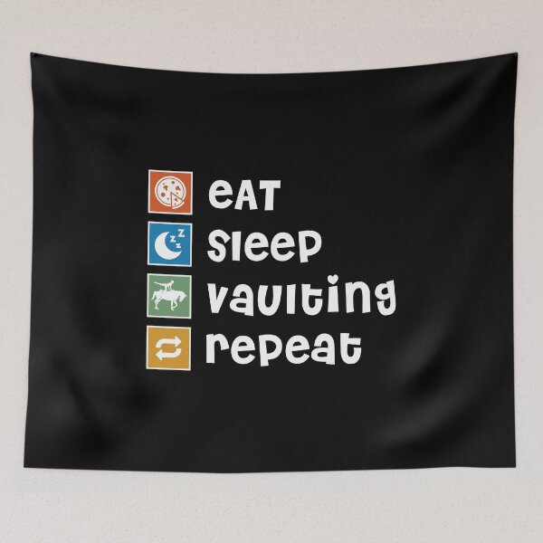 Item preview, EQUESTRIAN VAULTING. Eat. Sleep. Repeat designed and sold by orlumbuspirate.