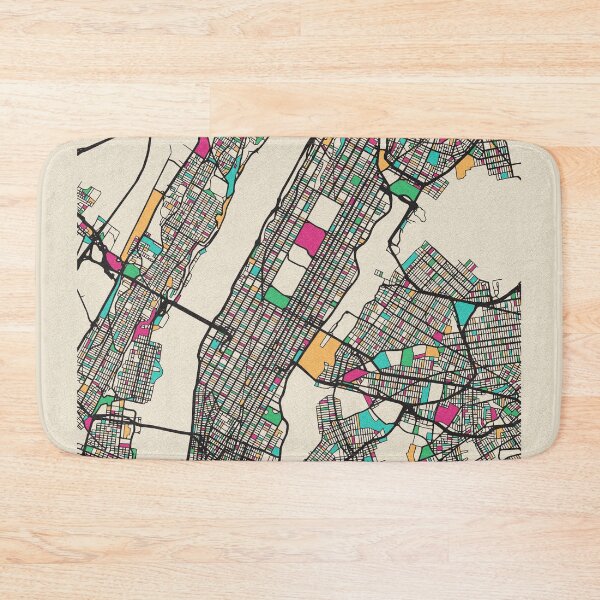 Item preview, Manhattan, New York Street Map designed and sold by A Deniz Akerman.
