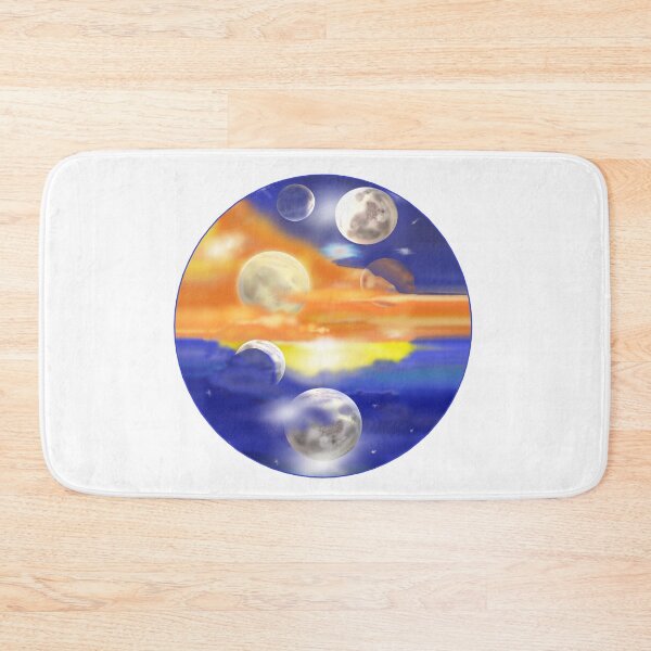 Item preview, Many Moons Circle (White Background) designed and sold by ArtByLM.