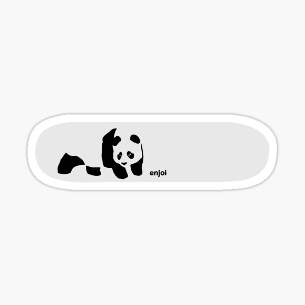 Enjoi Panda Skateboard Art Design Sticker