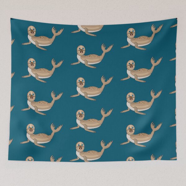 Item preview, Happy seal. Cute sea animal. designed and sold by Kajaniko.