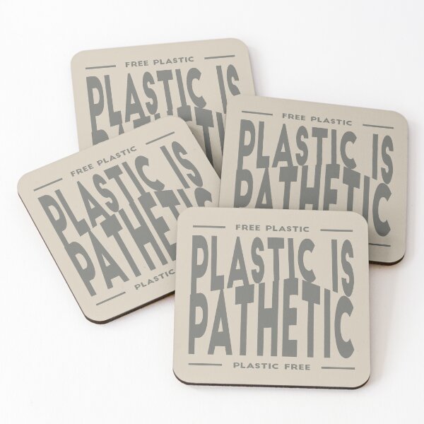 Item preview, PLASTIC IS PATHETIC 2 designed and sold by SPACESHEEP0202.