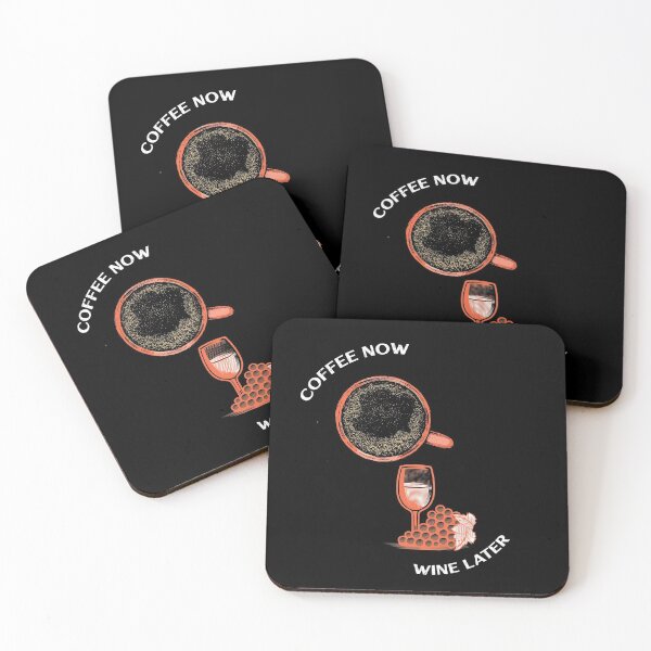 Item preview, Coffee now wine later  designed and sold by cathelkav.