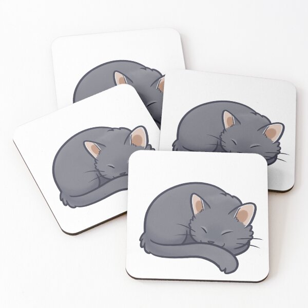 Item preview, Sleepy Gray Cat designed and sold by pawlove.