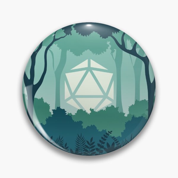 Item preview, Deep Jungle Polyhedral D20 Dice Sun Forest RPG Landscape designed and sold by pixeptional.