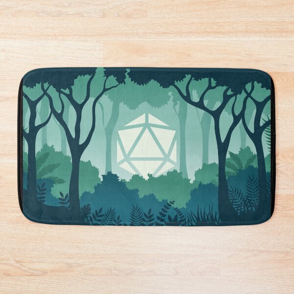 Item preview, Deep Jungle Polyhedral D20 Dice Sun Forest RPG Landscape designed and sold by pixeptional.