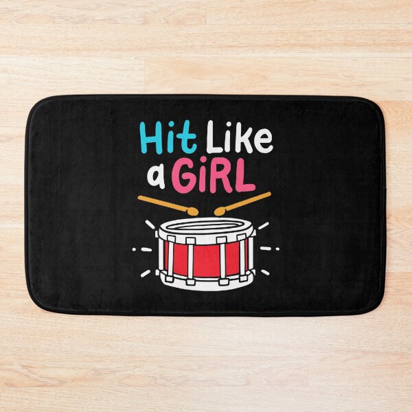 Item preview, Hit Like a Girl | Drum Player Percussionist  designed and sold by Dancing Dolphin Crafts.